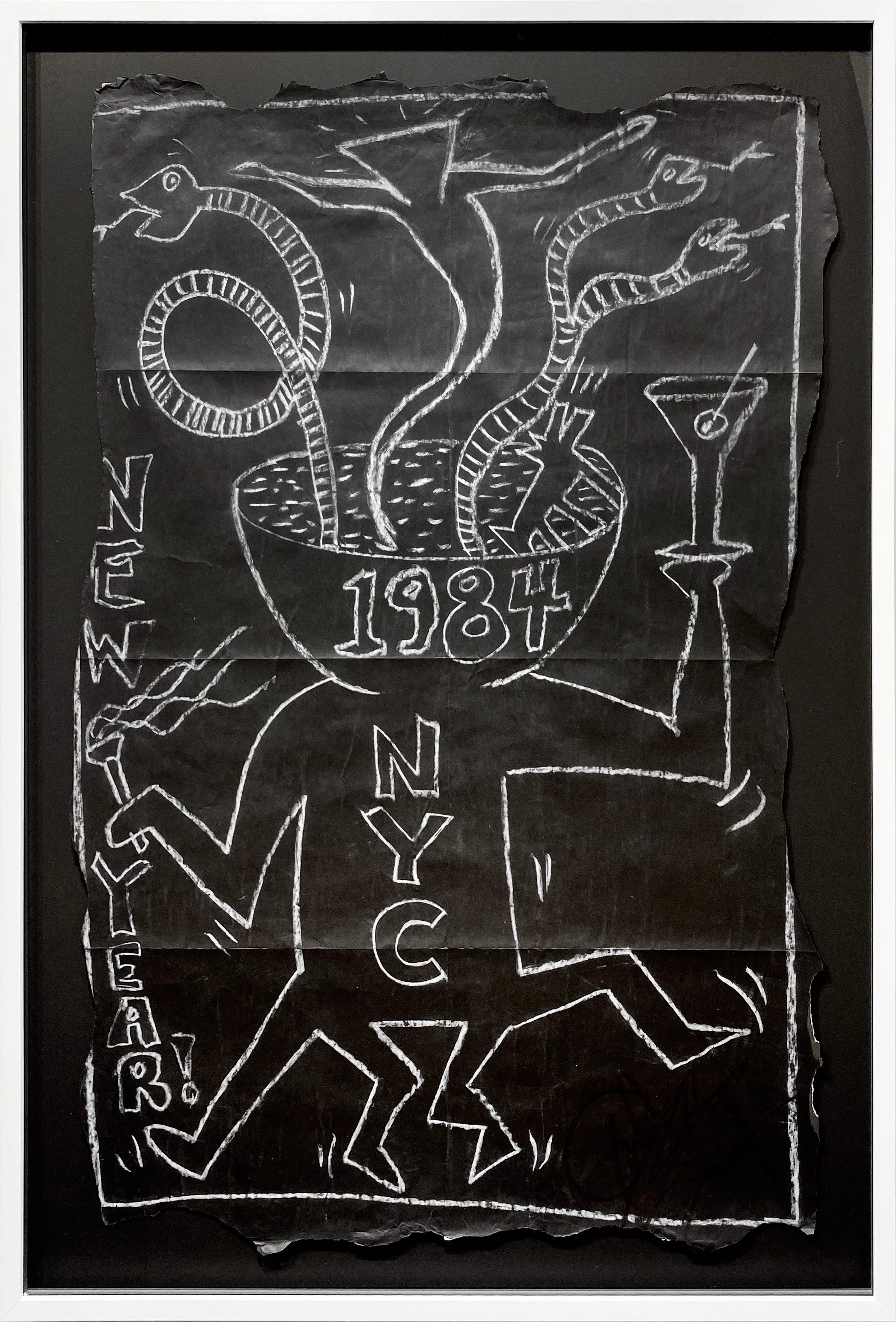 Keith Haring, Untitled (Subway Drawing), 1982