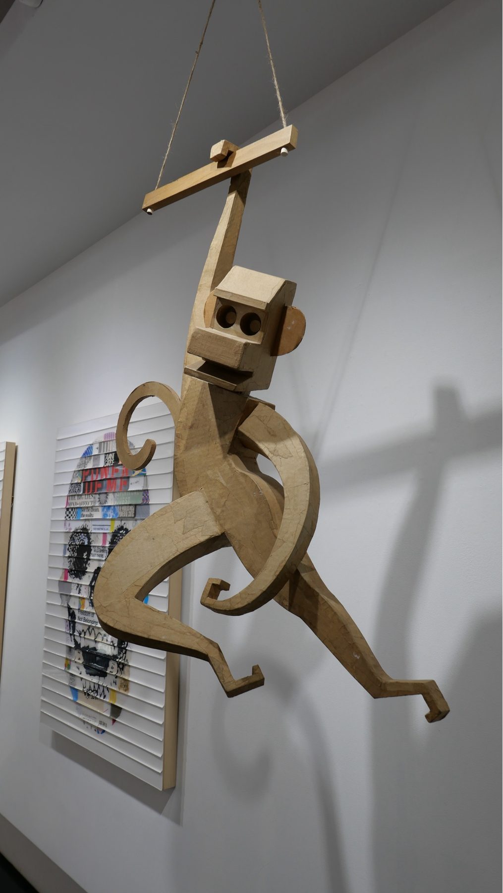 Installation view, 458 West Broadway, with a James Grashow monkey