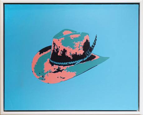 GAMURET, Feather Hat (Teal/Navy/Pink)