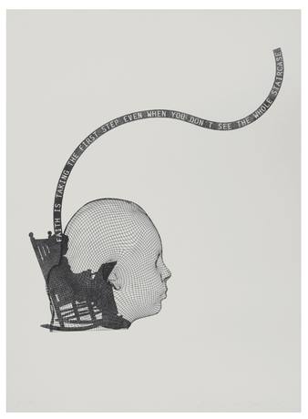 Jaume Plensa, Faith is taking the first step even when you don’t see the whole staircase