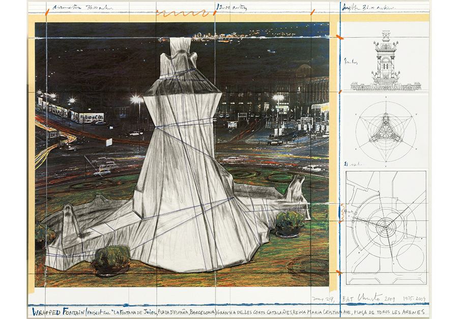 Christo and Jeanne-Claude, Wrapped Fountain