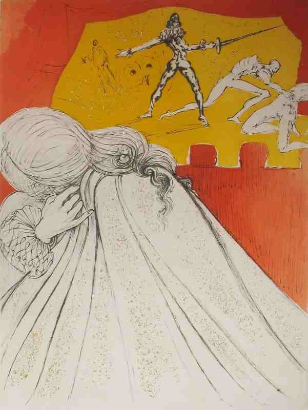 Salvador Dalí, Hamlet Stabs Pelonius