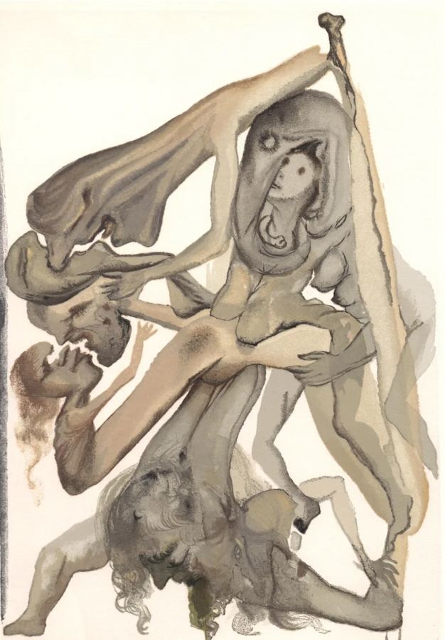 Salvador Dalí, Inferno Canto 4: Legs