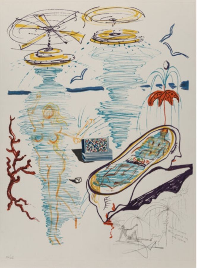 Salvador Dalí, Liquid Tornado Bath Tub