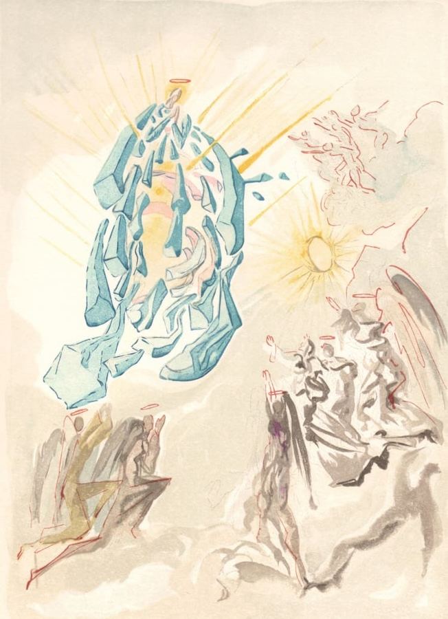 Salvador Dalí, Paradise Canto 26: Meeting the Forces of Luxury