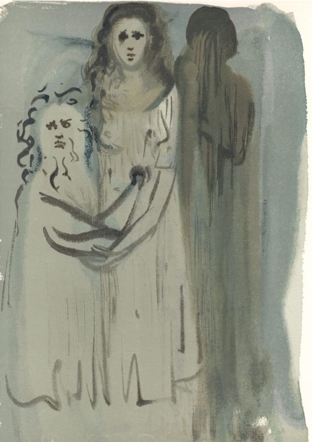 Salvador Dalí, Purgatory Canto 16: In the Stream of Anger