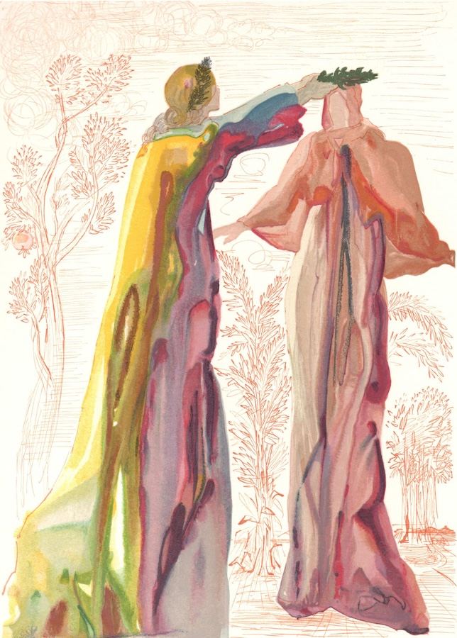 Salvador Dalí, Purgatory Canto 27: The Last Oratories of Virgil