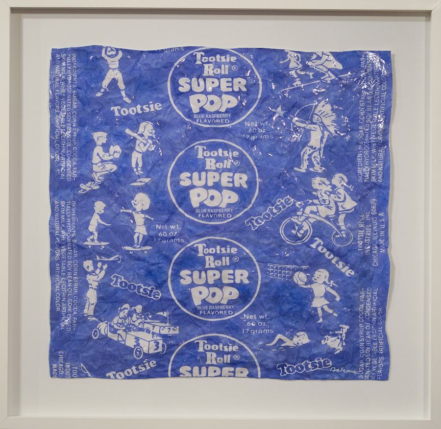 Nelson De La Nuez, Tootsie Pop Wrapper Wrinkled- Blue