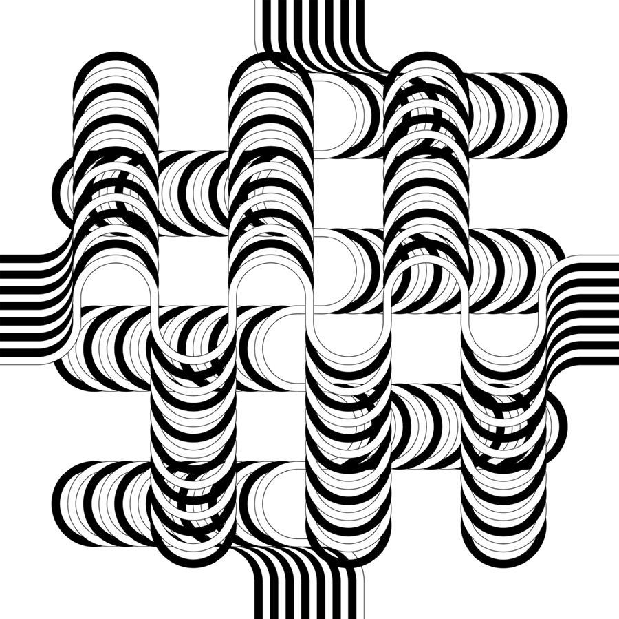 Julio Le Parc, Larga marcha, 4 bifurcaciones 12