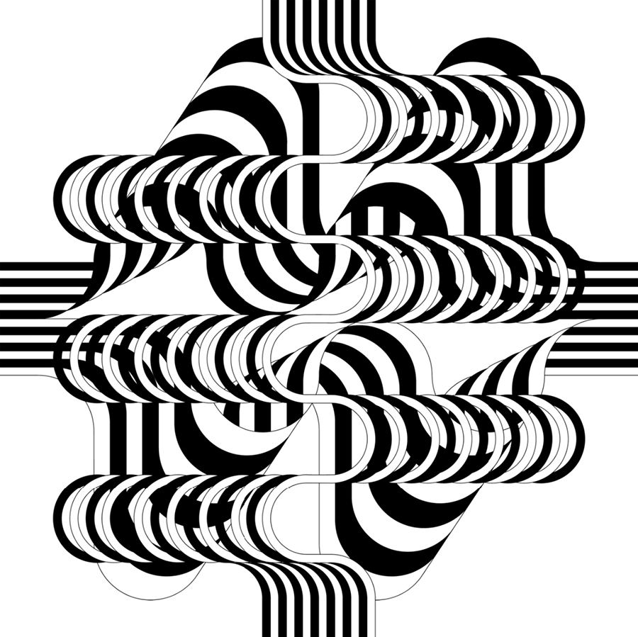 Julio Le Parc, Larga marcha, 4 bifurcaciones 7