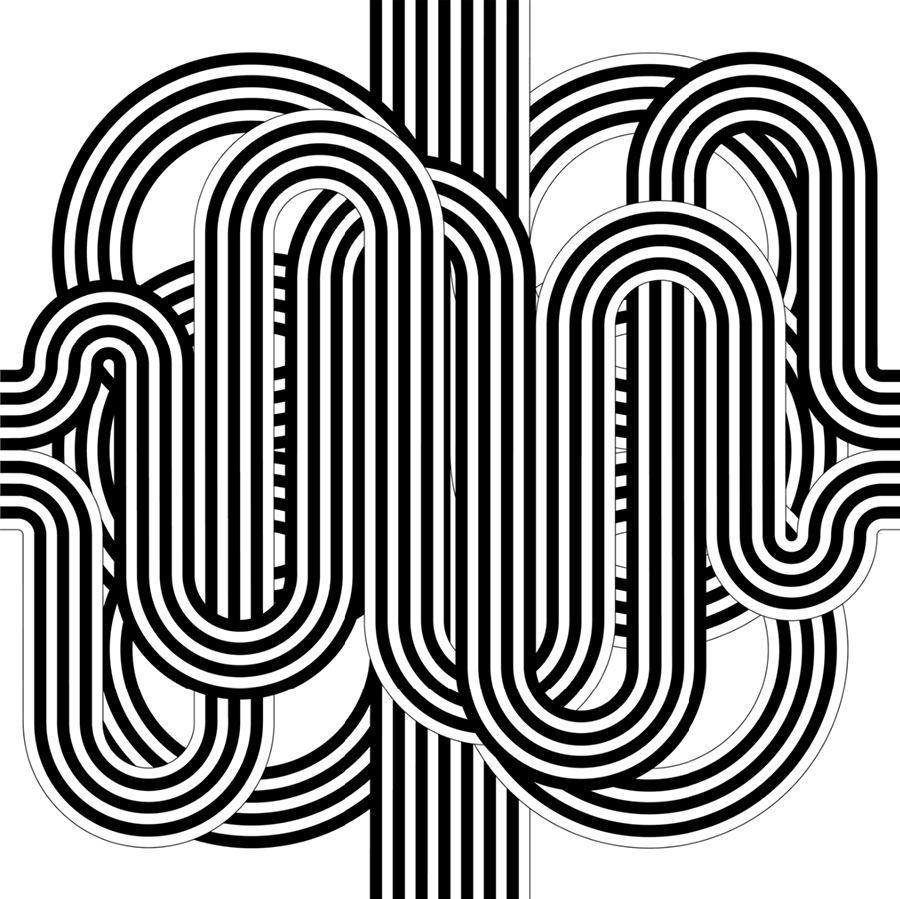 Julio Le Parc, Larga marcha, 4 bifurcaciones 8