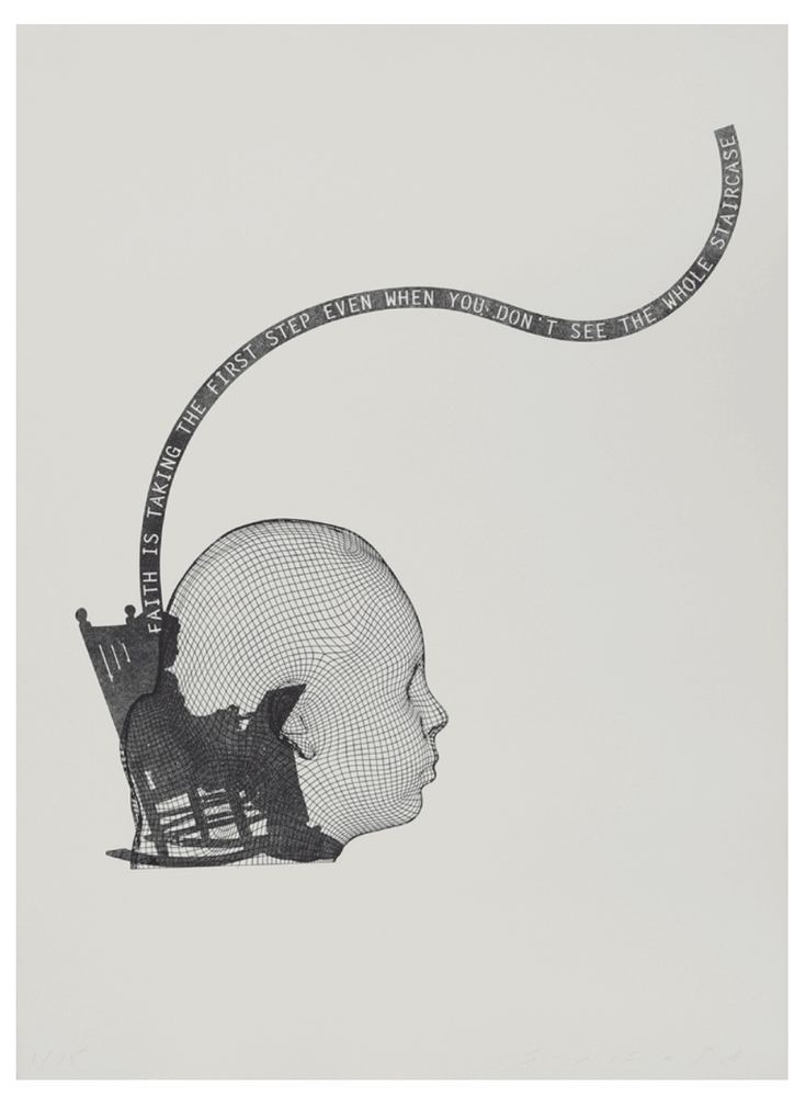 Jaume Plensa, Faith is taking the first step even when you don’t see the whole staircase